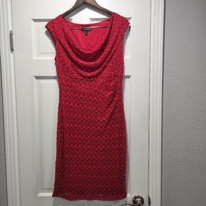 EUC Red/pink dress, sz 8
